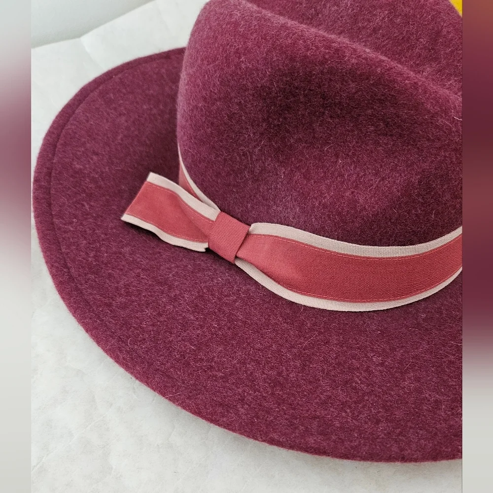 Halogen burgundy wool